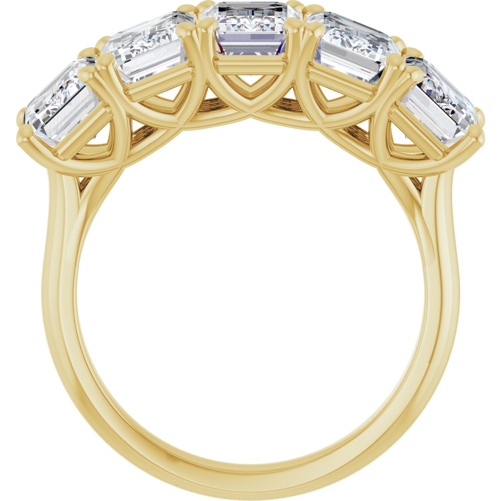 10K Yellow Gold 5 CTW Lab-Grown Diamond Anniversary Band