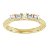 14K Yellow Gold 1/3 CTW Lab-Grown Diamond Anniversary Band