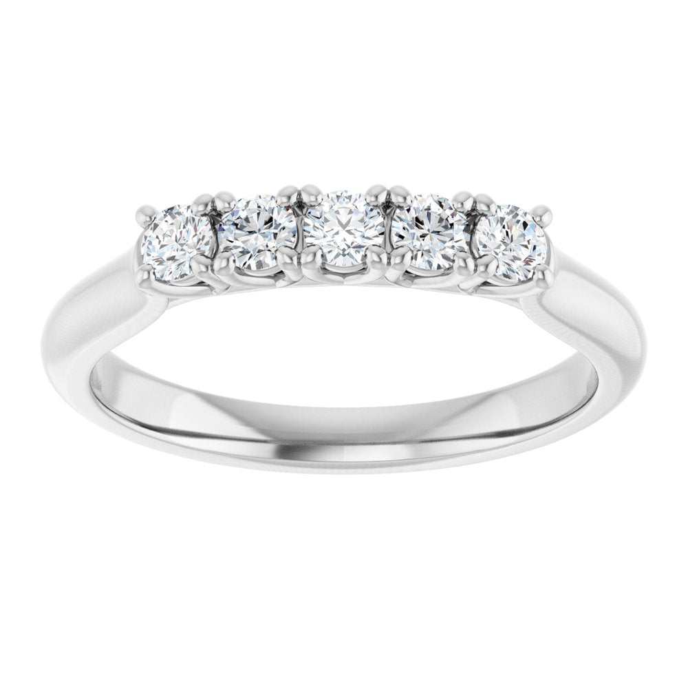 14K White Gold 1/3 CTW Lab-Grown Diamond Anniversary Band