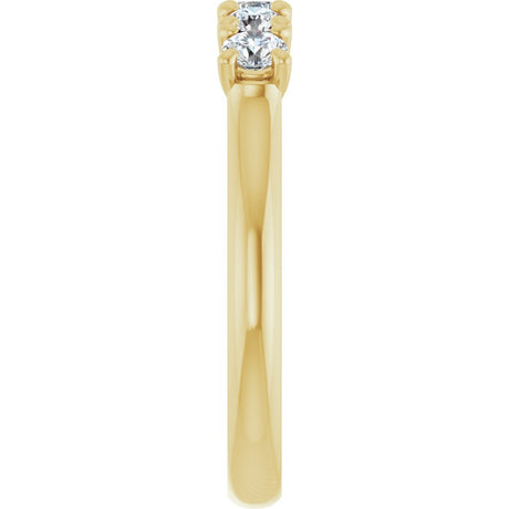 14K Yellow Gold 1/2 CTW Lab-Grown Diamond Anniversary Band