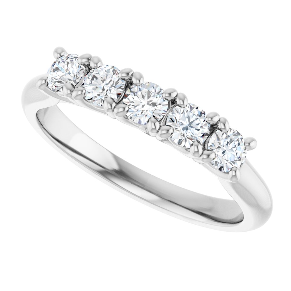 14K White Gold 1/2 CTW Lab-Grown Diamond Anniversary Band
