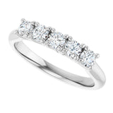 14K White Gold 1/2 CTW Lab-Grown Diamond Anniversary Band