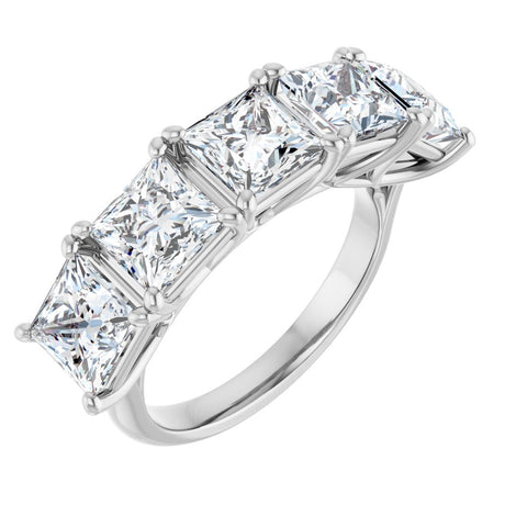 14K White Gold 5 1/3 CTW Lab-Grown Diamond Anniversary Band