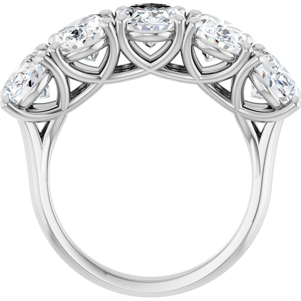14K White Gold 5 1/2 CTW Lab-Grown Diamond Anniversary Band