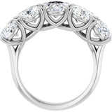14K White Gold 5 1/2 CTW Lab-Grown Diamond Anniversary Band