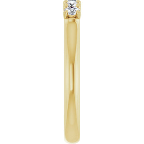 14K Yellow Gold 1/3 CTW Lab-Grown Diamond Anniversary Band