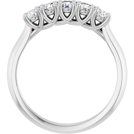 14K White Gold 1/2 CTW Lab-Grown Diamond Anniversary Band