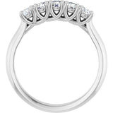 14K White Gold 1/2 CTW Lab-Grown Diamond Anniversary Band