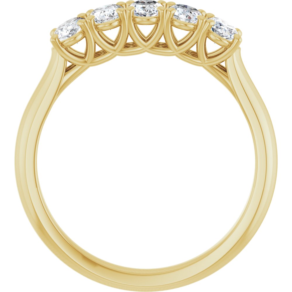 14K Yellow Gold 1 CTW Lab-Grown Diamond Anniversary Band