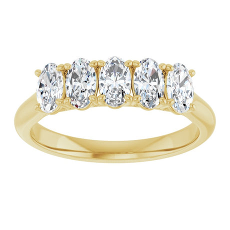 10K Yellow Gold 1 CTW Lab-Grown Diamond Anniversary Band
