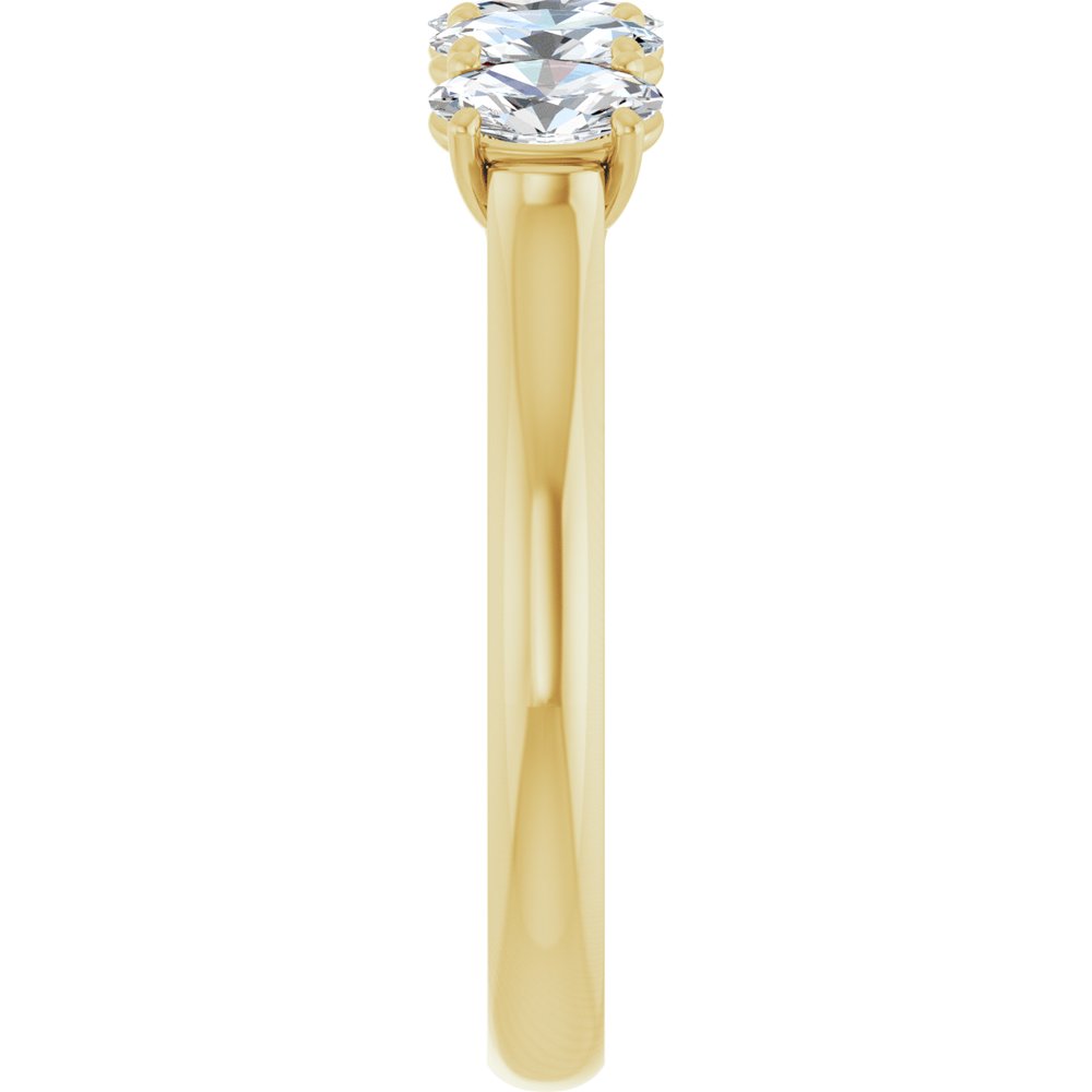 10K Yellow Gold 1 CTW Lab-Grown Diamond Anniversary Band