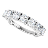 14K White 1 5/8 CTW Natural Diamond Anniversary Band