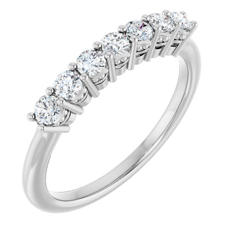 14K White Gold 3/8 CTW Lab-Grown Diamond Anniversary Band