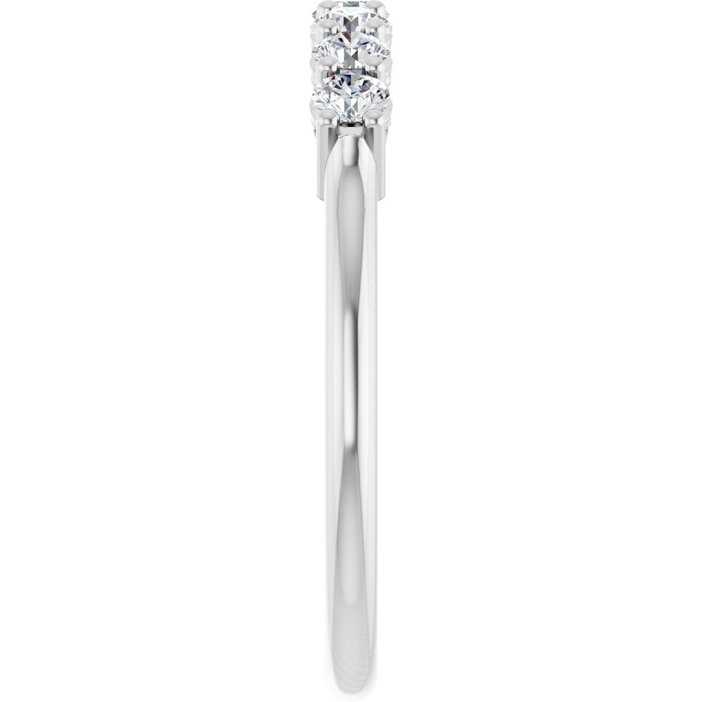14K White Gold 3/8 CTW Natural Diamond Anniversary Band