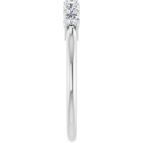 14K White Gold 3/8 CTW Natural Diamond Anniversary Band