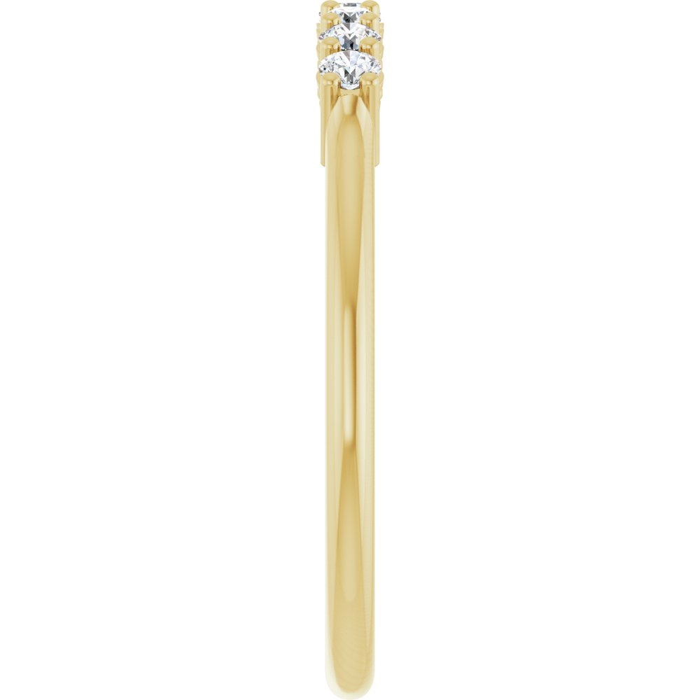 14K Yellow Gold 1/5 CTW Lab-Grown Diamond Anniversary Band