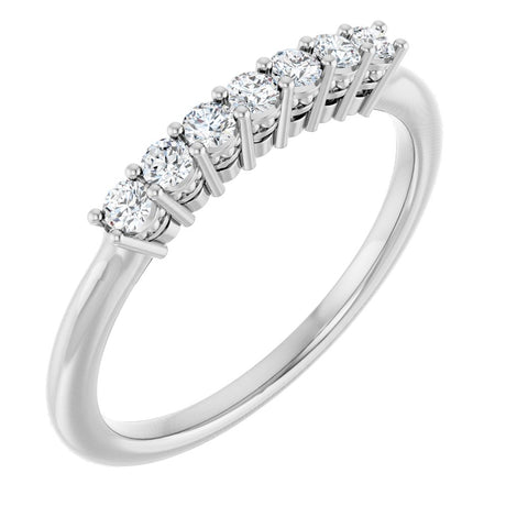 14K White Gold 1/5 CTW Lab-Grown Diamond Anniversary Band