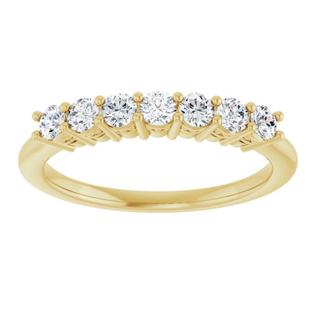14K Yellow Gold 3/8 CTW Lab-Grown Diamond Anniversary Band