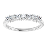 14K White Gold 3/8 CTW Natural Diamond Anniversary Band