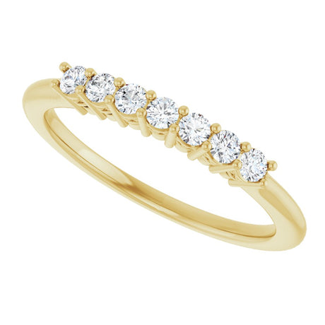 14K Yellow Gold 1/5 CTW Lab-Grown Diamond Anniversary Band