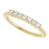 14K Yellow Gold 1/5 CTW Lab-Grown Diamond Anniversary Band