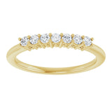 14K Yellow Gold 1/5 CTW Lab-Grown Diamond Anniversary Band