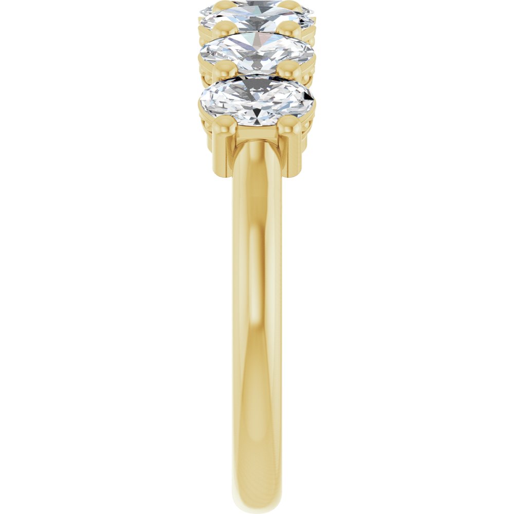 14K Yellow Gold 1 1/3 CTW Lab-Grown Diamond Anniversary Band