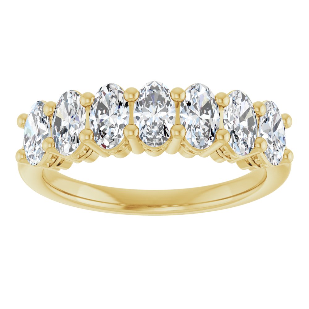 14K Yellow Gold 1 1/3 CTW Lab-Grown Diamond Anniversary Band
