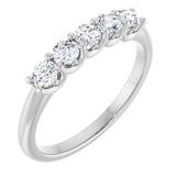 14K White 1/2 CTW Lab-Grown Diamond Anniversary Band