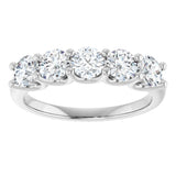 14K White Gold 1 1/3 CTW Natural Diamond Anniversary Band
