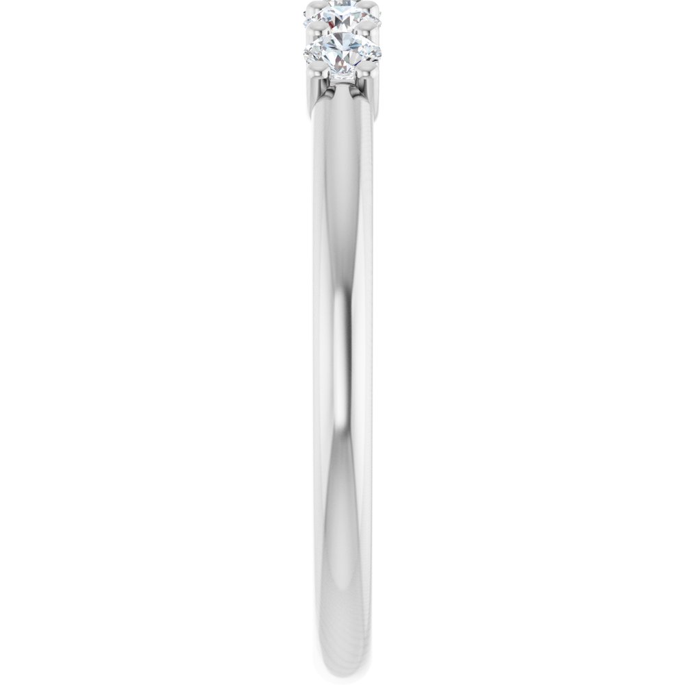 14K White 1/3 CTW Lab-Grown Diamond Anniversary Band