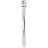 14K White 1/3 CTW Lab-Grown Diamond Anniversary Band