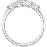 14K White Gold 1/2 CTW Lab-Grown Diamond Anniversary Band