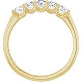 14K Yellow 1/2 CTW Lab-Grown Diamond Anniversary Band