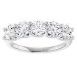 14K White Gold 1 1/2 CTW Natural Diamond Anniversary Band