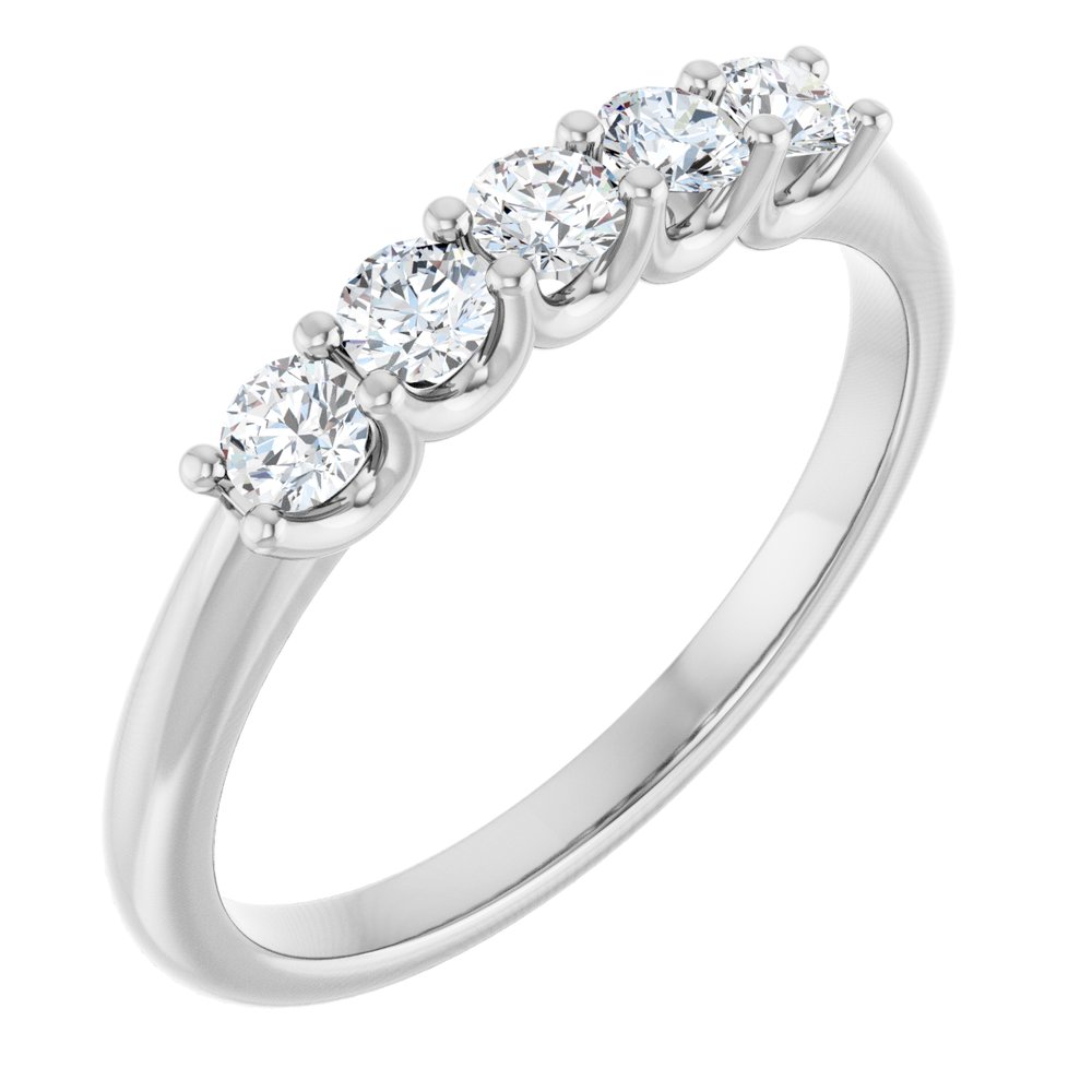 14K White Gold 1/3 CTW Lab-Grown Diamond Anniversary Band