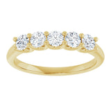 14K Yellow Gold 5/8 CTW Lab-Grown Diamond Anniversary Band