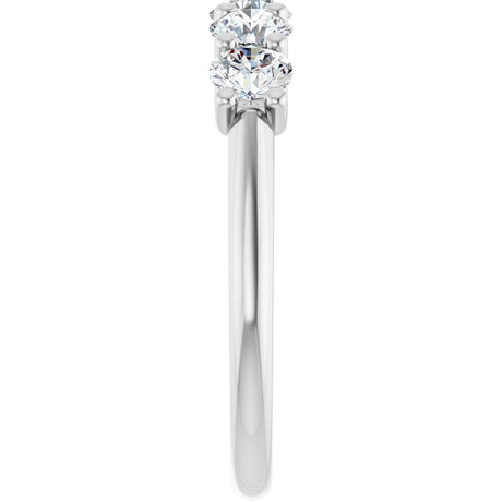 14K White Gold 1 CTW Lab-Grown Diamond Anniversary Band