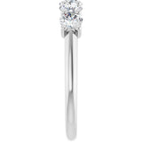 14K White Gold 1 CTW Natural Diamond Anniversary Band