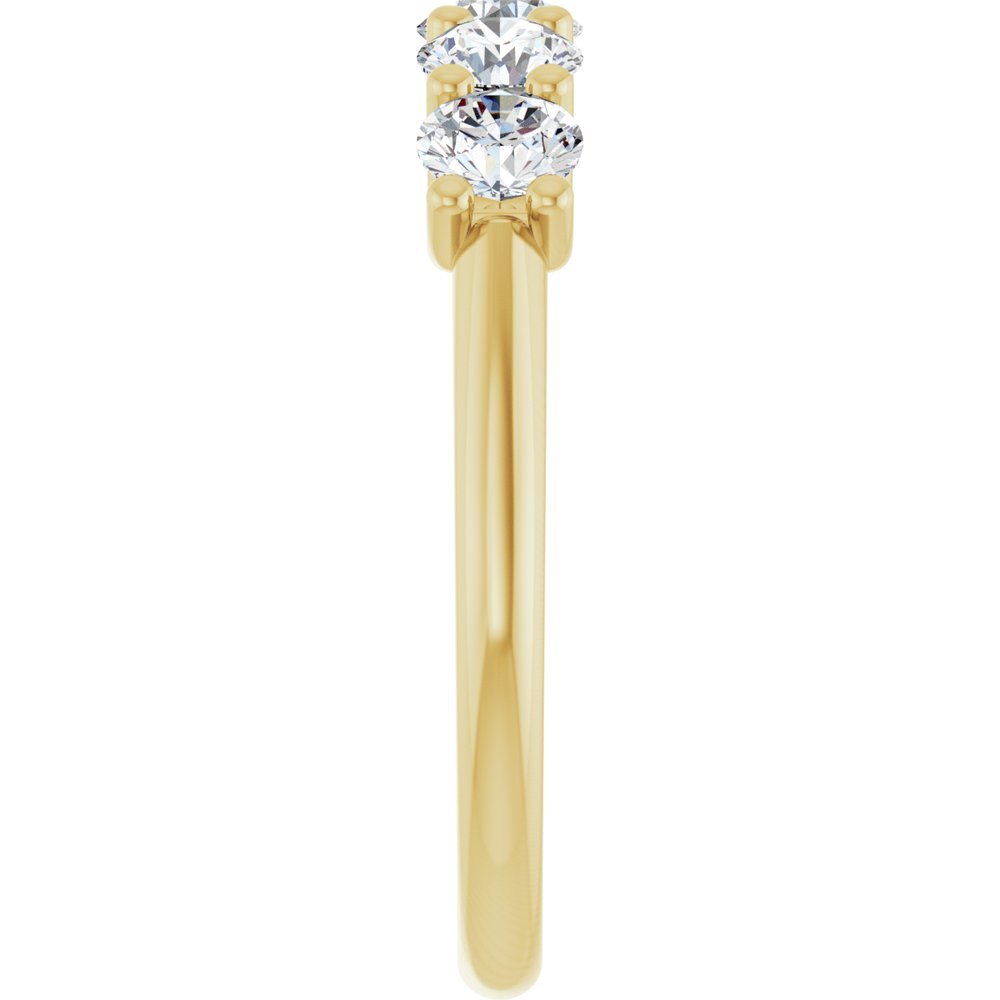 14K Yellow 1 CTW Lab-Grown Diamond Anniversary Band