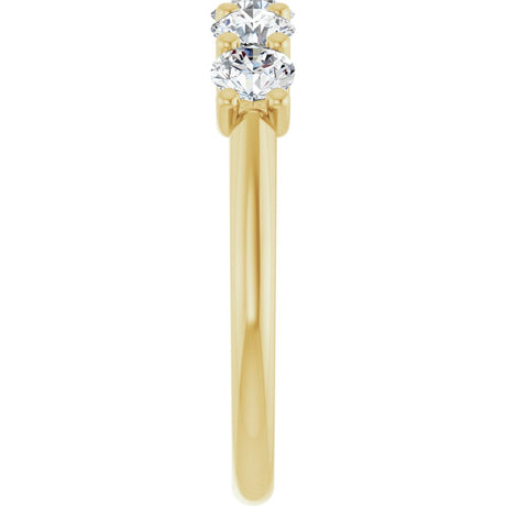 14K Yellow Gold 1 CTW Natural Diamond Anniversary Band