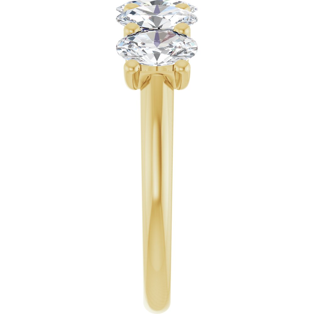 14K Yellow Gold 2 CTW Lab-Grown Diamond Anniversary Band