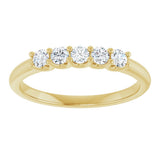 14K Yellow 1/3 CTW Lab-Grown Diamond Anniversary Band