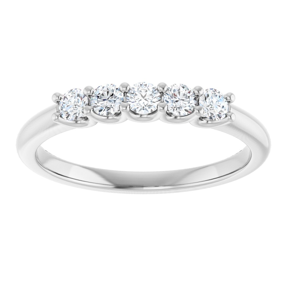 14K White 1/3 CTW Lab-Grown Diamond Anniversary Band