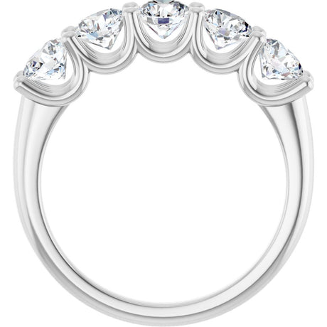 14K White Gold 1 1/2 CTW Natural Diamond Anniversary Band