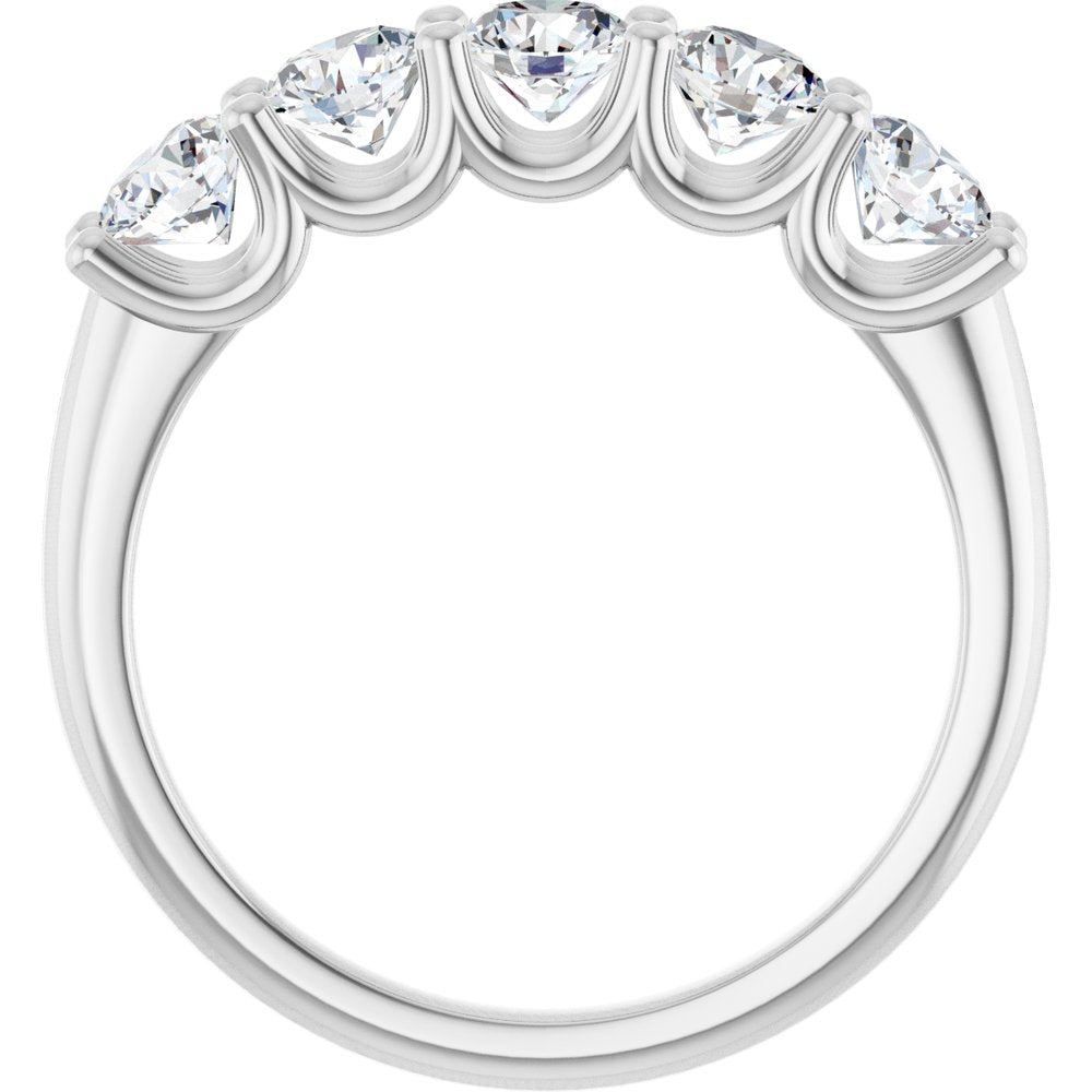 14K White Gold 1 1/3 CTW Natural Diamond Anniversary Band