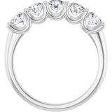 14K White Gold 1 1/3 CTW Natural Diamond Anniversary Band