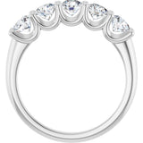 14K White Gold 1 1/3 CTW Natural Diamond Anniversary Band