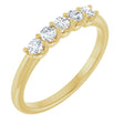 14K Yellow 1/3 CTW Lab-Grown Diamond Anniversary Band