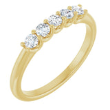 14K Yellow 1/3 CTW Lab-Grown Diamond Anniversary Band